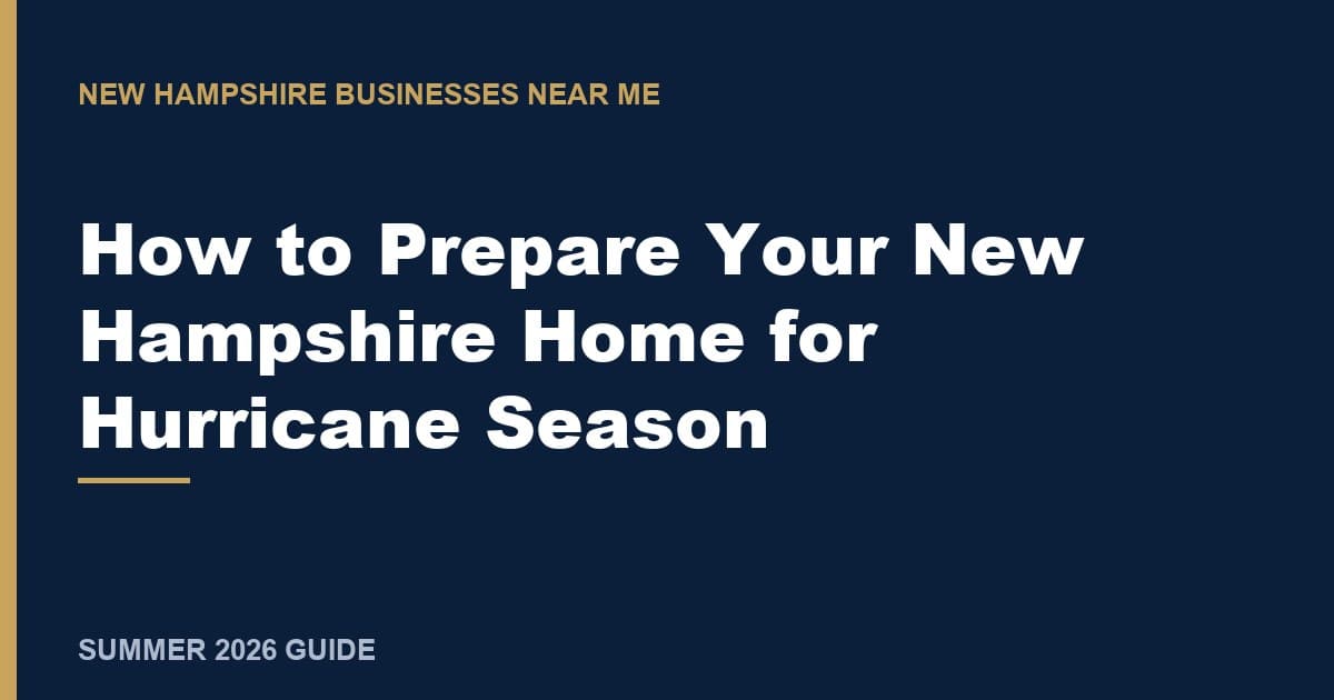 How to Prepare Your New Hampshire Home for Hurricane Season